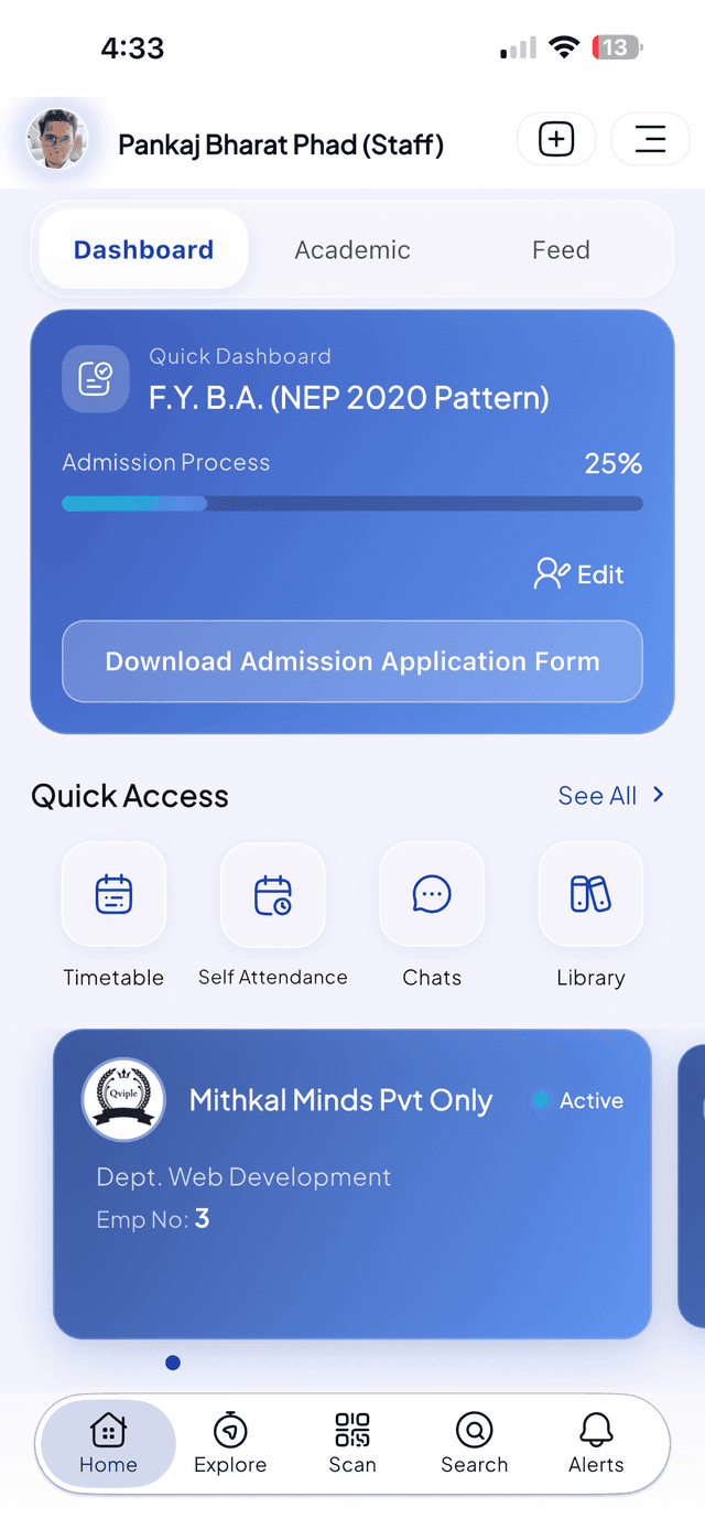 Qviple mobile app